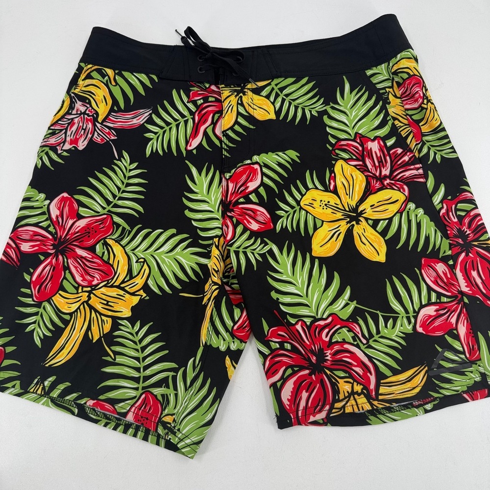 Reef Board Shorts MENS Multicolor Floral Design Pockets‎ Swim Trunks SIZE 33